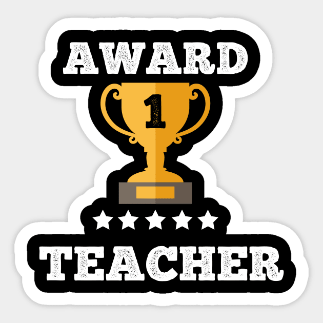 Award Teacher gift idea love best teacher Sticker by Flipodesigner